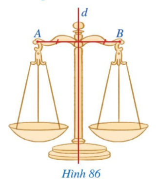 Giải Toán 7 Bài 9 (Cánh diều): Đường trung trực của một đoạn thẳng (ảnh 1)