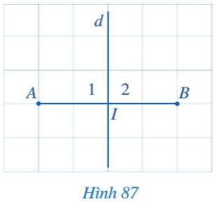 Giải Toán 7 Bài 9 (Cánh diều): Đường trung trực của một đoạn thẳng (ảnh 1)