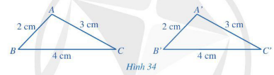 Giải Toán 7 Bài 4 (Cánh diều): Trường hợp bằng nhau thứ nhất của tam giác: cạnh – cạnh – cạnh (ảnh 1)