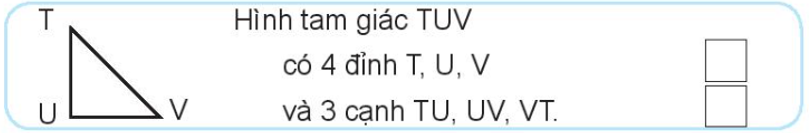 Vở bài tập Toán lớp 3 Tập 1 trang 24, 25 Bài 12: Hình tam giác. Hình từ giác - Chân trời sáng tạo (ảnh 1)