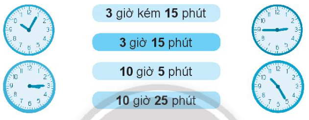 Vở bài tập Toán lớp 3 Tập 1 trang 29, 30 Bài 15: Xem đồng hồ - Chân trời sáng tạo (ảnh 1)