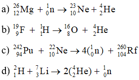 Chuyên đề Hóa 10 Bài 2: Phản ứng hạt nhân - Kết nối tri thức (ảnh 1)