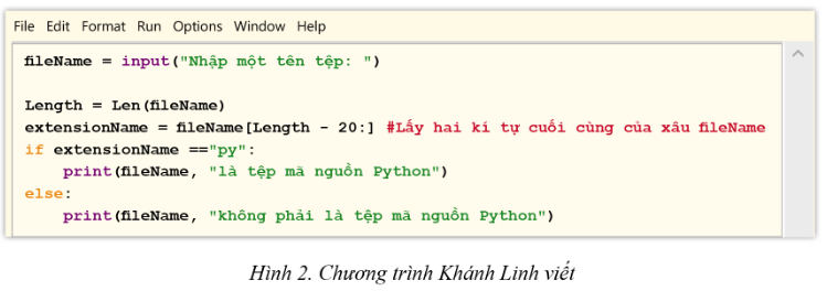 Tin học 10 Bài 13: Thực hành dữ liệu kiểu xâu | Cánh diều (ảnh 3)