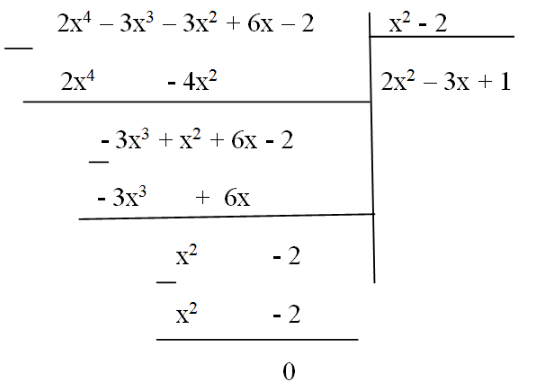 Giải Toán 8 Bài 12: Chia đa thức một biến đã sắp xếp (ảnh 2)