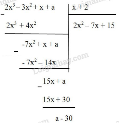 Giải Toán 8 Bài 12: Chia đa thức một biến đã sắp xếp (ảnh 6)