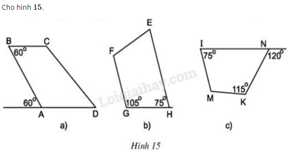 Giải Toán 8 Bài 2: Hình thang (ảnh 1)