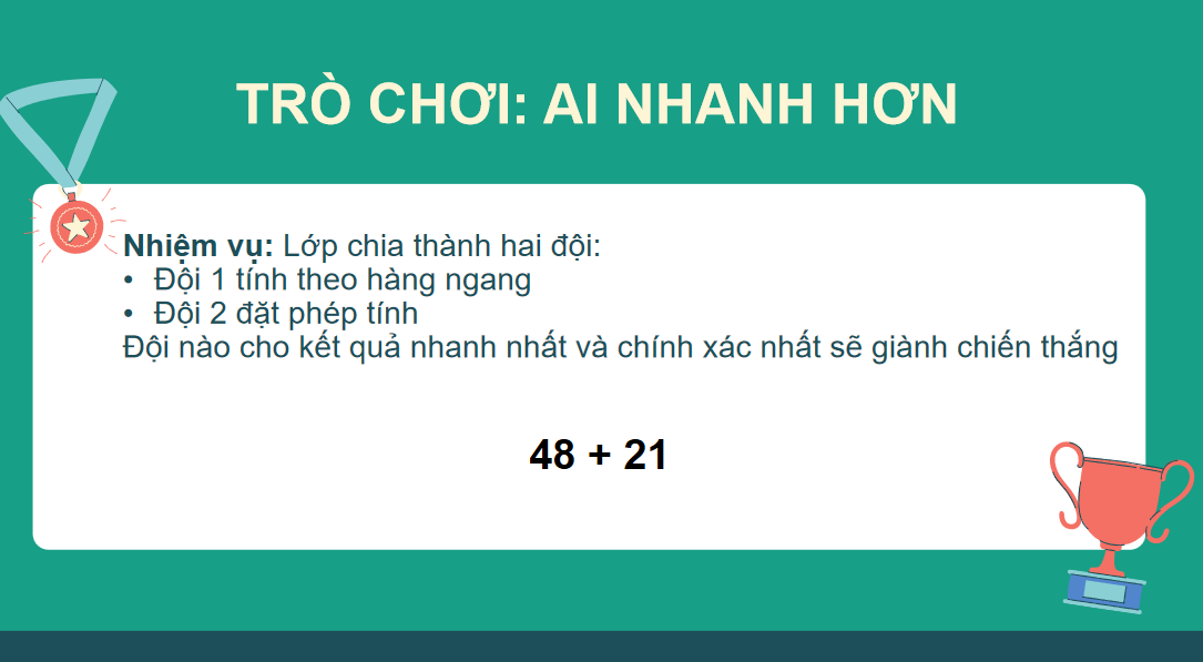 Giáo án điện tử Số hạng - Tổng| Bài giảng PPT Toán lớp 2 Chân trời sáng tạo (ảnh 1)