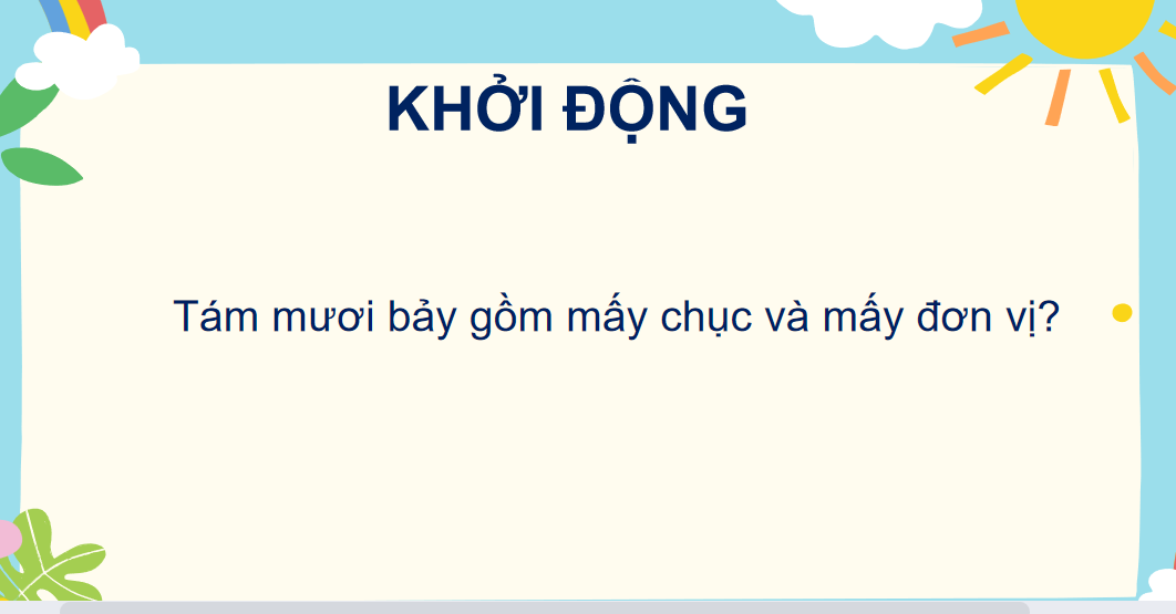 Giáo án điện tử Em làm được những gì? trang 21| Bài giảng PPT Toán lớp 2 Chân trời sáng tạo (ảnh 1)