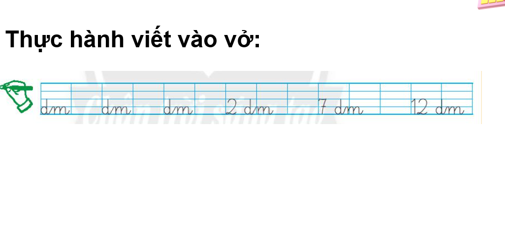 Giáo án điện tử Đề - xi - mét| Bài giảng PPT Toán lớp 2 Chân trời sáng tạo (ảnh 1)