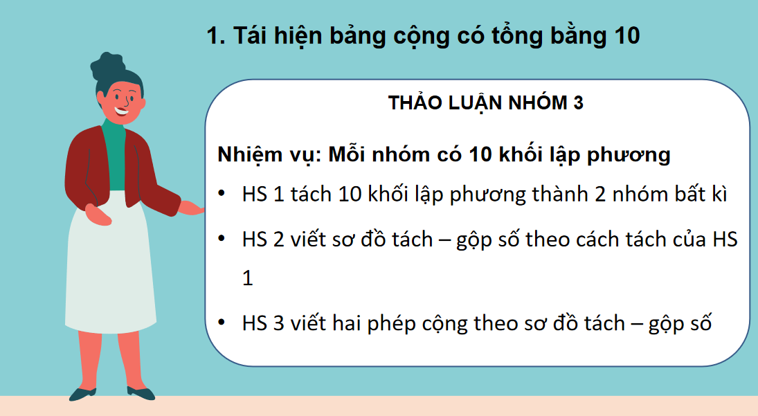 Giáo án điện tử Phép cộng có tổng bằng 10| Bài giảng PPT Toán lớp 2 Chân trời sáng tạo (ảnh 1)