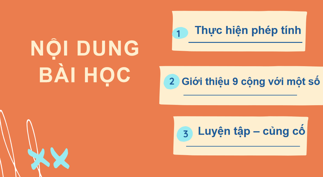 Giáo án điện tử 9 cộng với một số| Bài giảng PPT Toán lớp 2 Chân trời sáng tạo (ảnh 1)