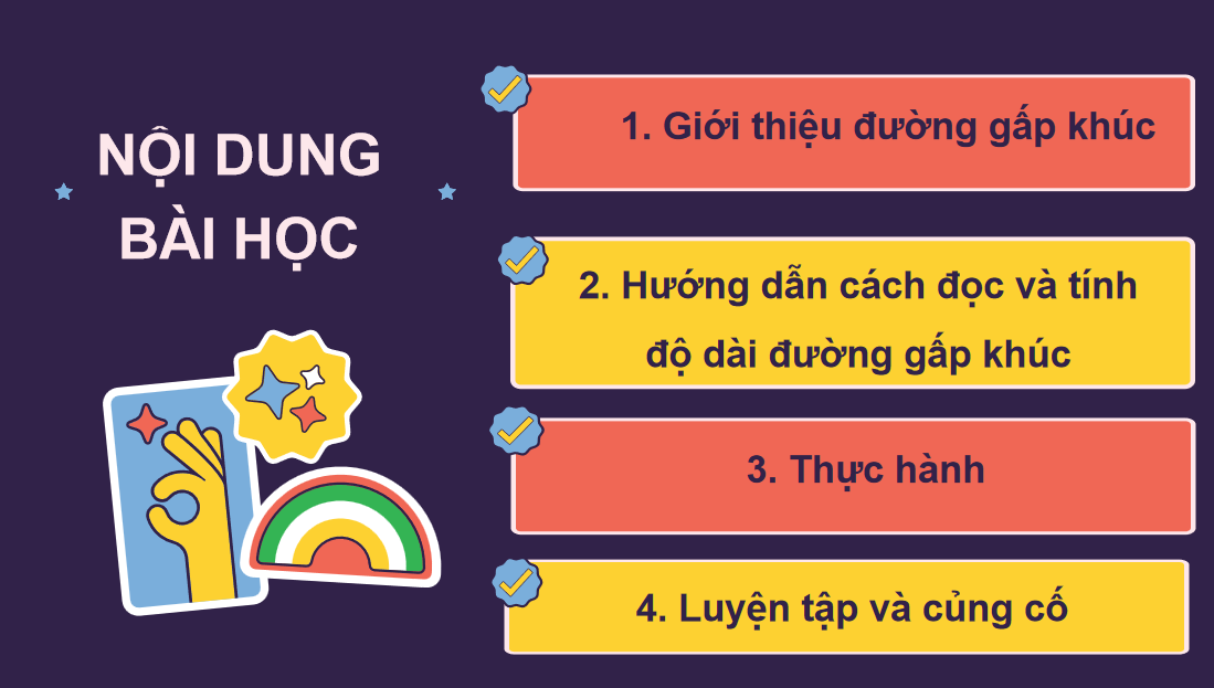  Giáo án điện tử  Đường gấp khúc| Bài giảng PPT Toán lớp 2 Chân trời sáng tạo (ảnh 1)