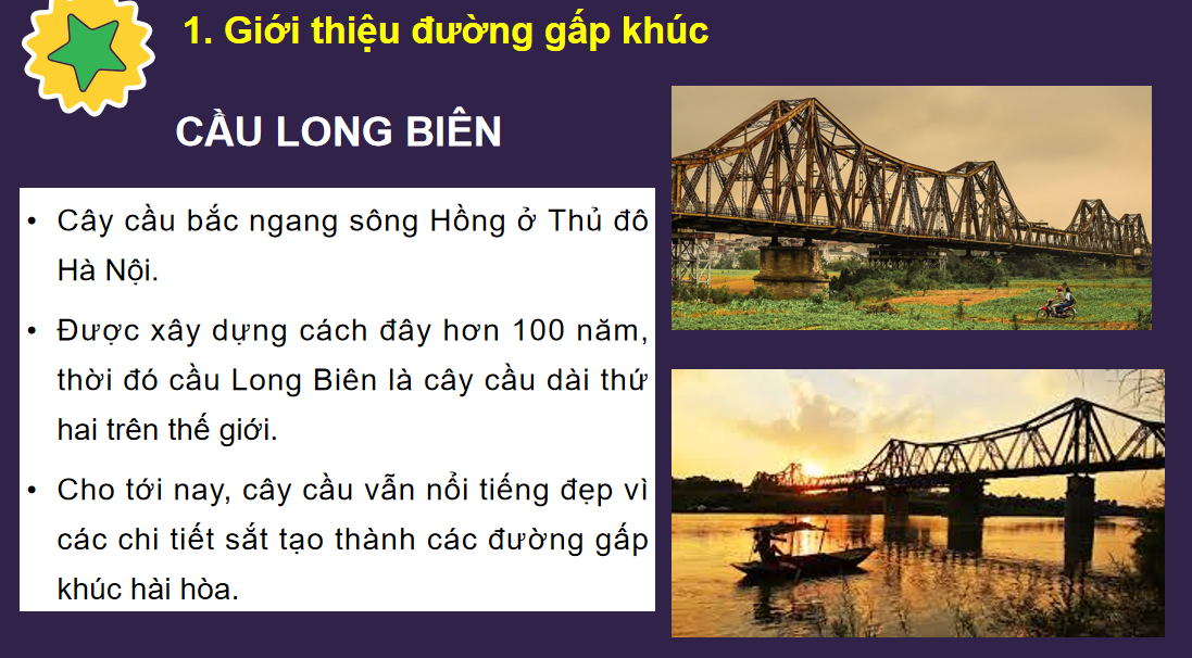  Giáo án điện tử  Đường gấp khúc| Bài giảng PPT Toán lớp 2 Chân trời sáng tạo (ảnh 1)