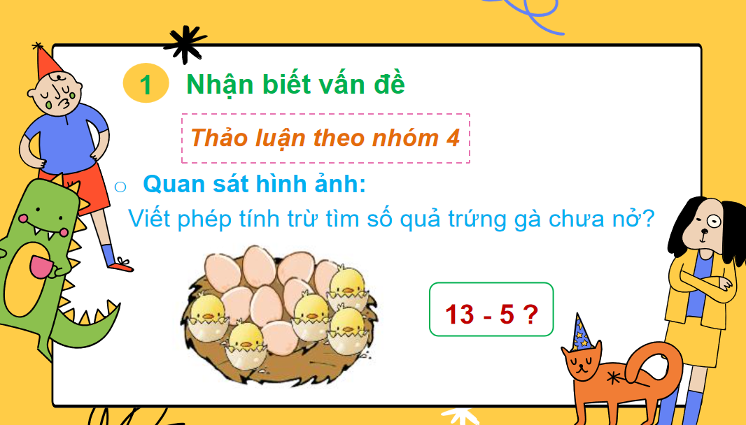 Giáo án điện tử  13 Trừ đi một số   | Bài giảng PPT Toán lớp 2 Chân trời sáng tạo (ảnh 1)