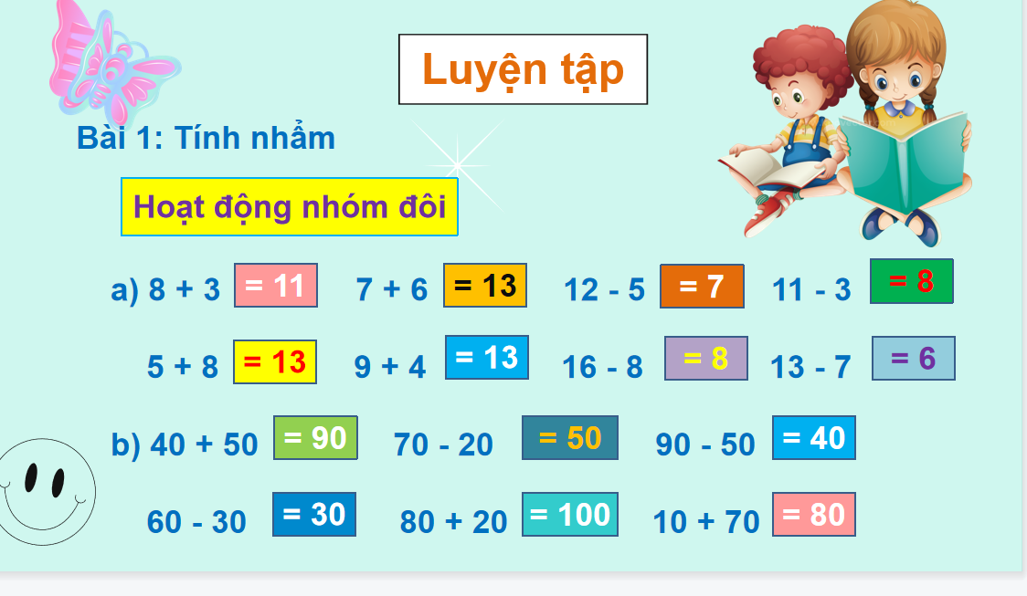 Giáo án điện tử Ôn tập phép cộng và phép trừ| Bài giảng PPT Toán lớp 2 Chân trời sáng tạo (ảnh 1)