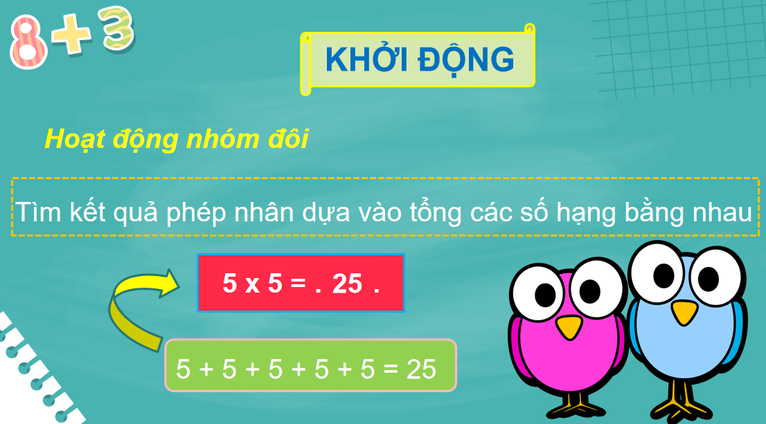 Giáo án điện tử Bảng nhân 5| Bài giảng PPT Toán lớp 2 Chân trời sáng tạo (ảnh 1)