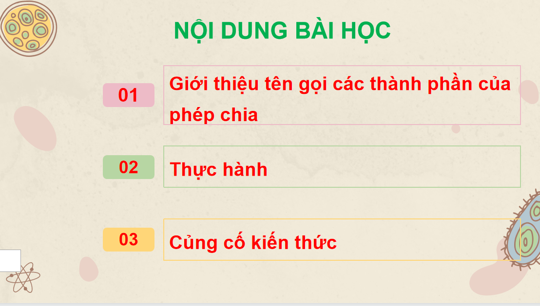 Giáo án điện tử Số bị chia - số chia - thương| Bài giảng PPT Toán lớp 2 Chân trời sáng tạo (ảnh 1)