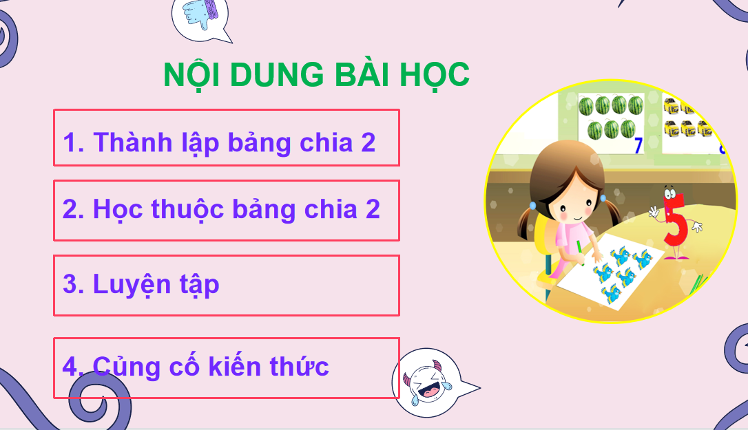 Giáo án điện tử Bảng chia 2| Bài giảng PPT Toán lớp 2 Chân trời sáng tạo (ảnh 1)