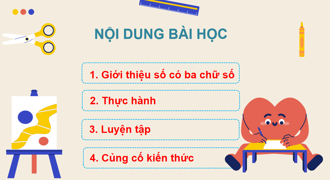 Giáo án điện tử Các số có ba chữ số| Bài giảng PPT Toán lớp 2 Chân trời sáng tạo (ảnh 1)