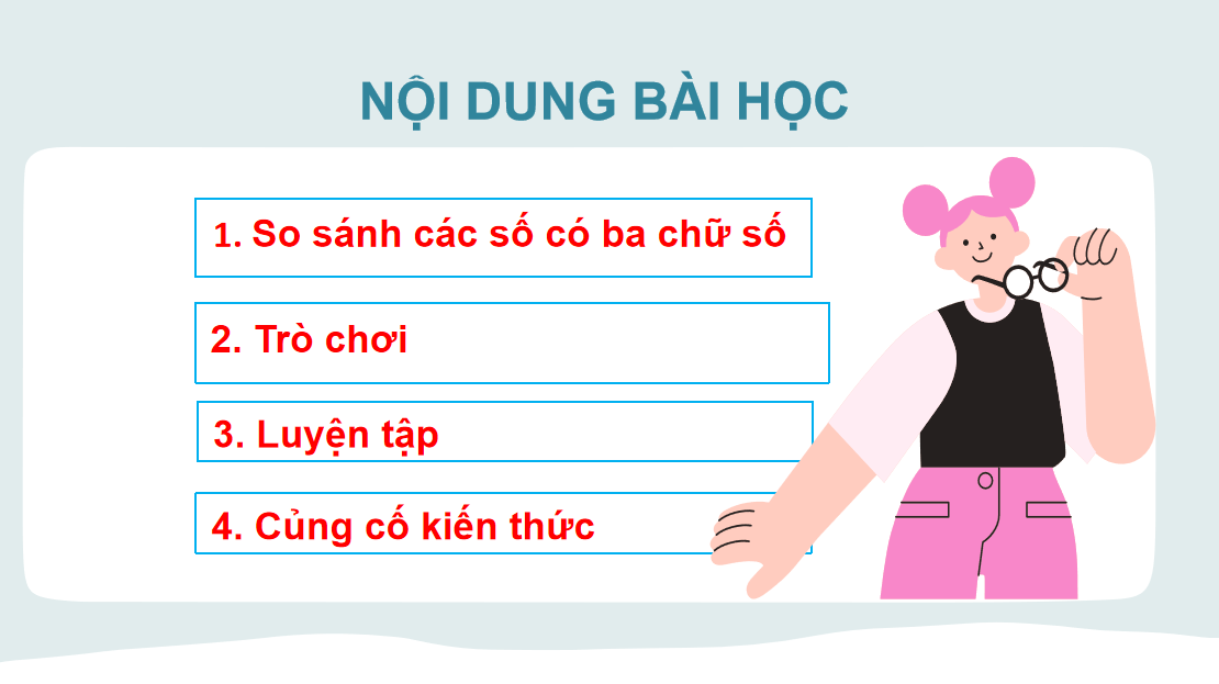 Giáo án điện tử So sánh các số có ba chữ số| Bài giảng PPT Toán lớp 2 Chân trời sáng tạo (ảnh 1)