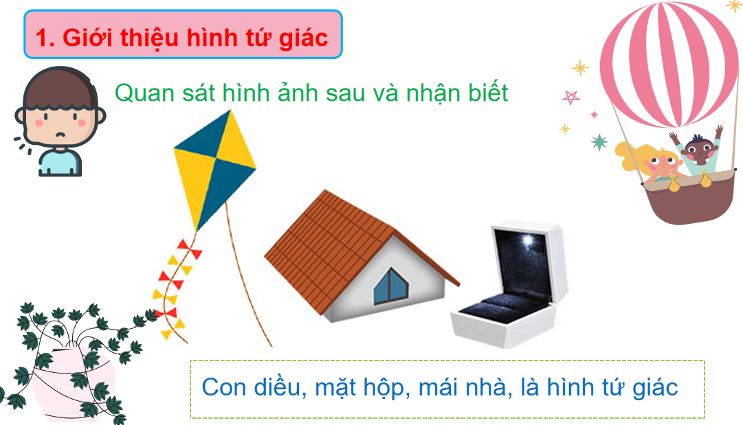 Giáo án điện tử Hình tứ giác| Bài giảng PPT Toán lớp 2 Chân trời sáng tạo (ảnh 1)