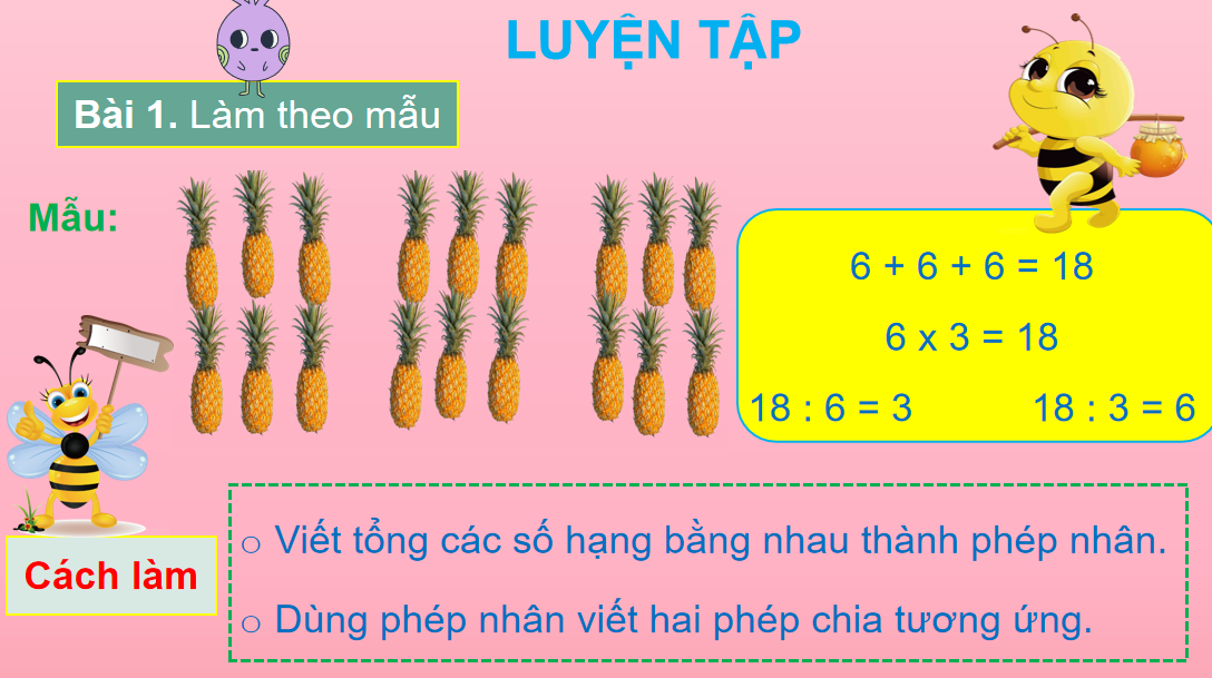 Giáo án điện tử Ôn tập phép nhân và phép chia trang 106| Bài giảng PPT Toán lớp 2 Chân trời sáng tạo (ảnh 1)