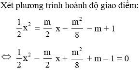 Trắc nghiệm Sự tương giao giữa đường thẳng và parabol có đáp án