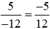 So sánh (-7)/18 và 5/(-12)