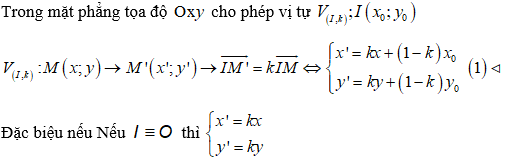 Tìm ảnh của một điểm qua phép vị tự cực hay