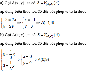 Tìm ảnh của một điểm qua phép vị tự cực hay