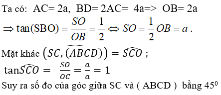 Cách tính góc giữa đường thẳng và mặt phẳng cực hay - Toán lớp 11