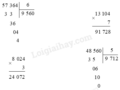  Toán lớp 3 trang 102 Luyện tập | Kết nối tri thức (ảnh 4)