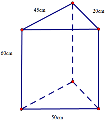 15 Bài tập Hình lăng trụ đứng tam giác. Hình lăng trụ đứng tứ giác (có đáp án) | Cánh diều Trắc nghiệm Toán 7