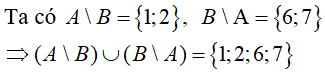 17 câu trắc nghiệm Các phép toán tập hợp có đáp án