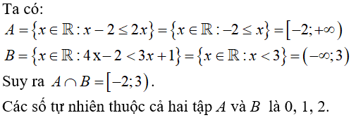 22 câu trắc nghiệm Các tập hợp số có đáp án