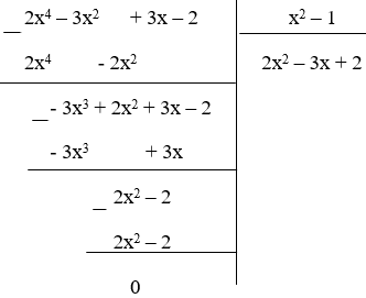 Trắc nghiệm Chia đa thức một biến đã sắp xếp có đáp án