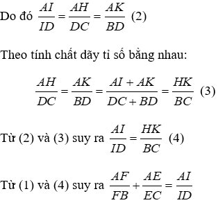 Trắc nghiệm Định lí Ta-lét trong tam giác có đáp án