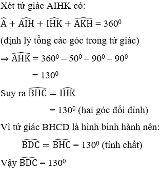 Trắc nghiệm Hình bình hành có đáp án