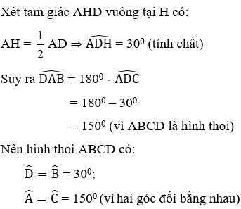 Trắc nghiệm Hình thoi có đáp án