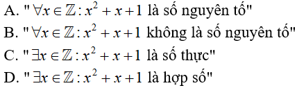 17 câu trắc nghiệm Mệnh đề có đáp án