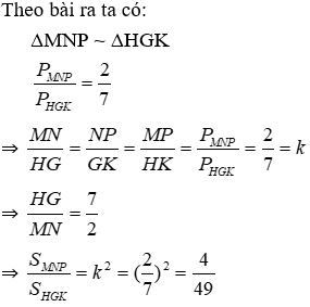 Bài tập ôn tập Chương 3 Hình học 8 có đáp án