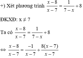 Trắc nghiệm Phương trình chứa ẩn ở mẫu có đáp án