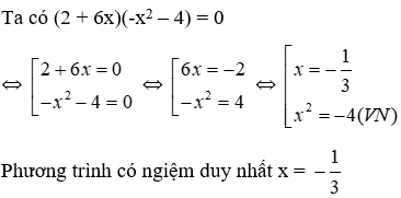 Trắc nghiệm Phương trình tích có đáp án