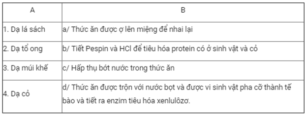 Trắc nghiệm Sinh học 11 Bài 16 có đáp án năm 2021 mới nhất