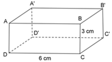 Trắc nghiệm Thể tích của hình hộp chữ nhật có đáp án