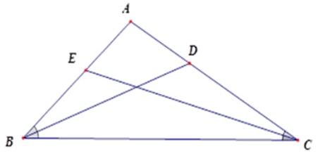 Trắc nghiệm Tính chất đường phân giác của tam giác có đáp án