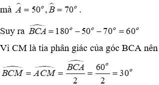 Trắc nghiệm Tổng ba góc của một tam giác