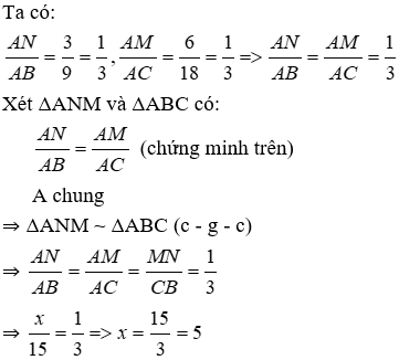 Trắc nghiệm Trường hợp đồng dạng thứ hai có đáp án