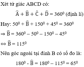 Trắc nghiệm Tứ giác có đáp án