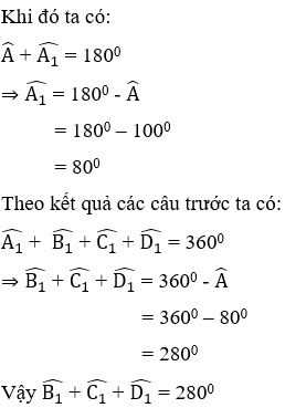 Trắc nghiệm Tứ giác có đáp án